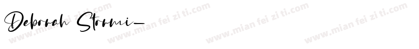 Deborah Stormi字体转换